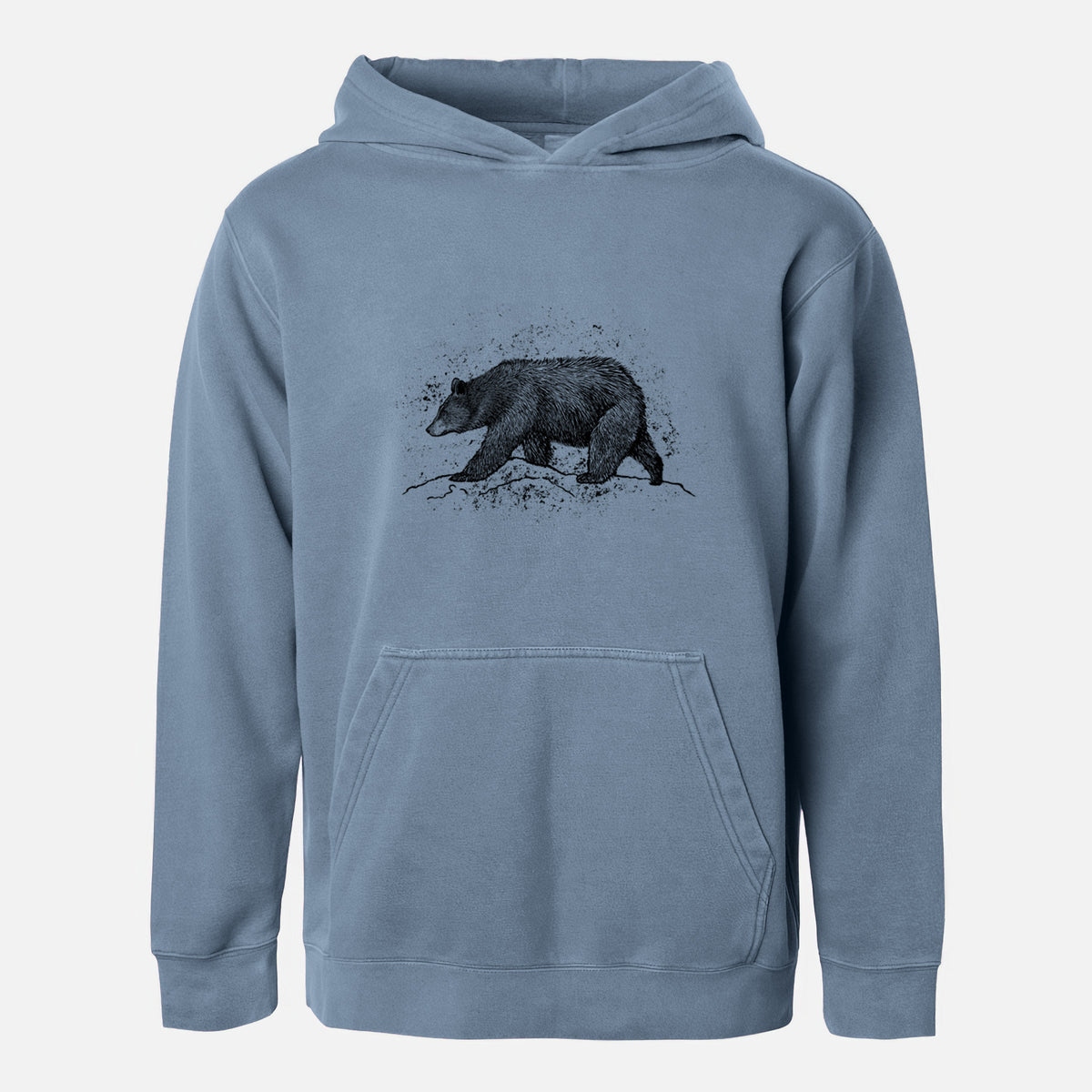 Black Bear - Youth Pigment Dyed Hoodie