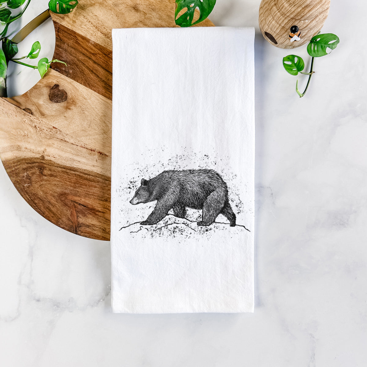 Black Bear Tea Towel