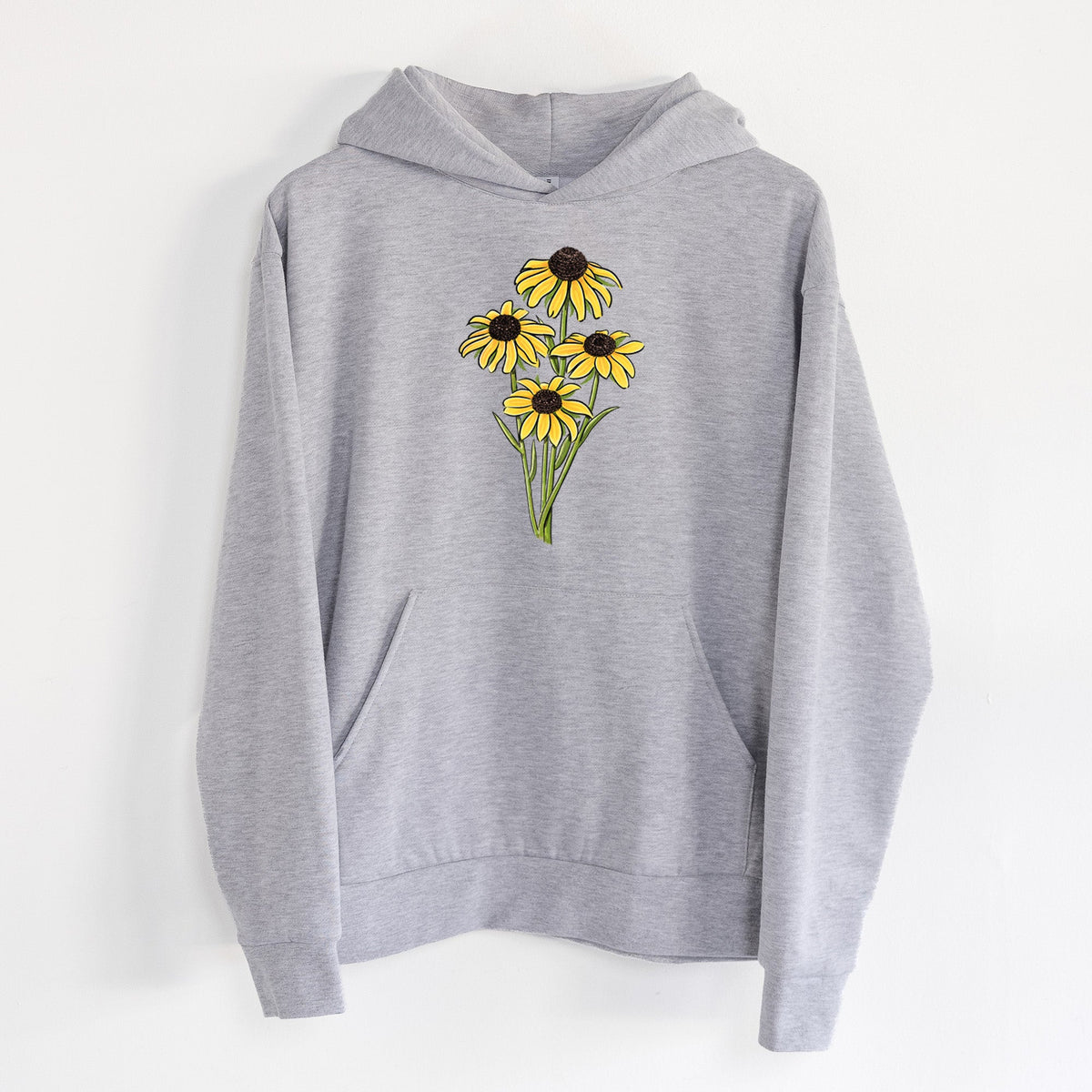 Black-eyed Susans - Rudbeckia hirta  - Statement Midweight Hoodie