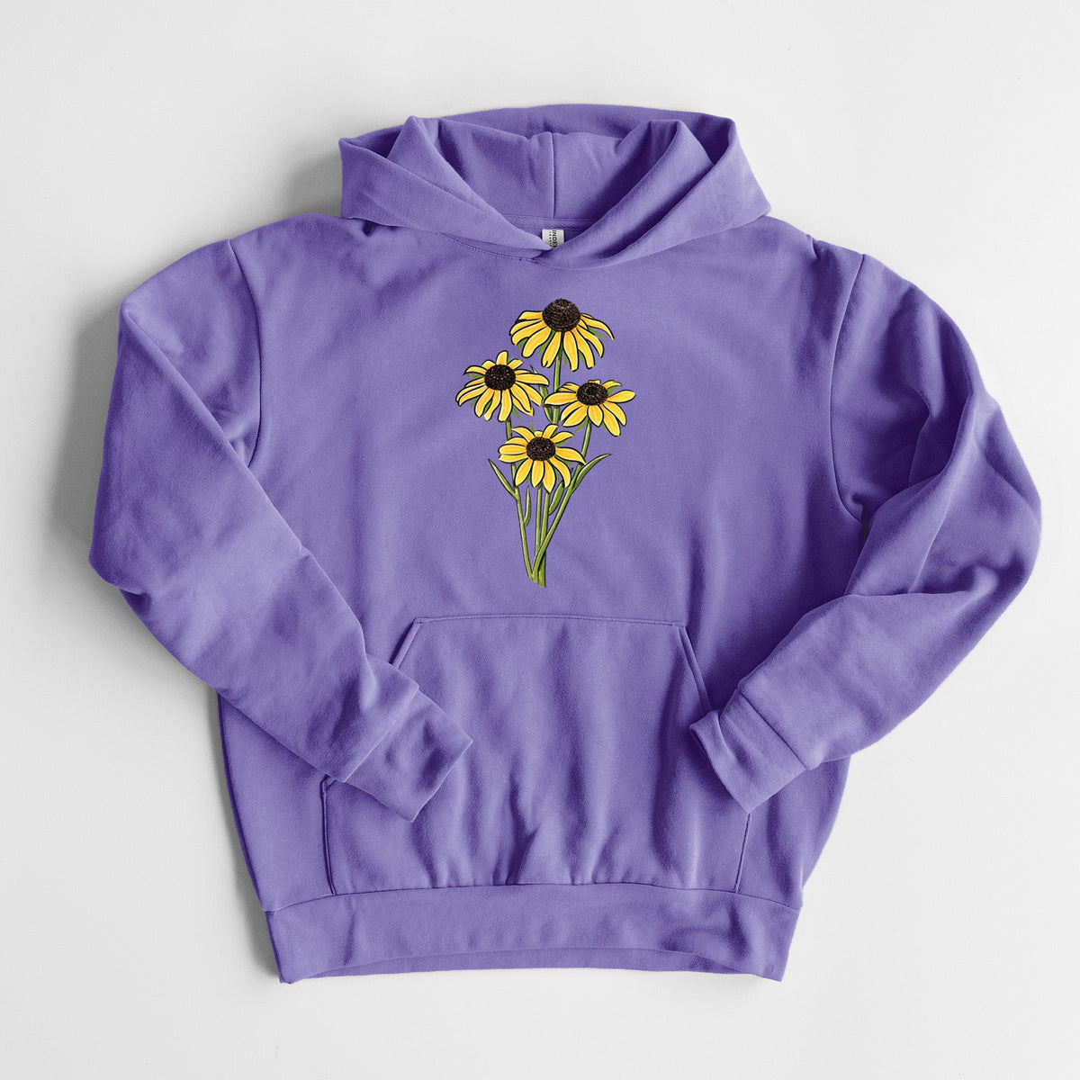 Black-eyed Susans - Rudbeckia hirta  - Statement Midweight Hoodie