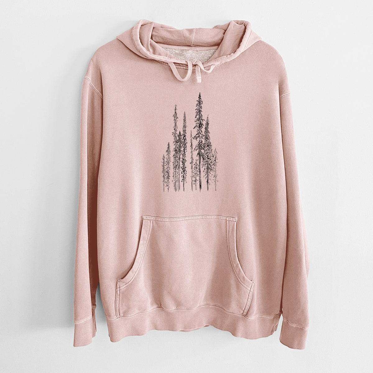 Black Spruce (Picea mariana) - Unisex Pigment Dyed Hoodie