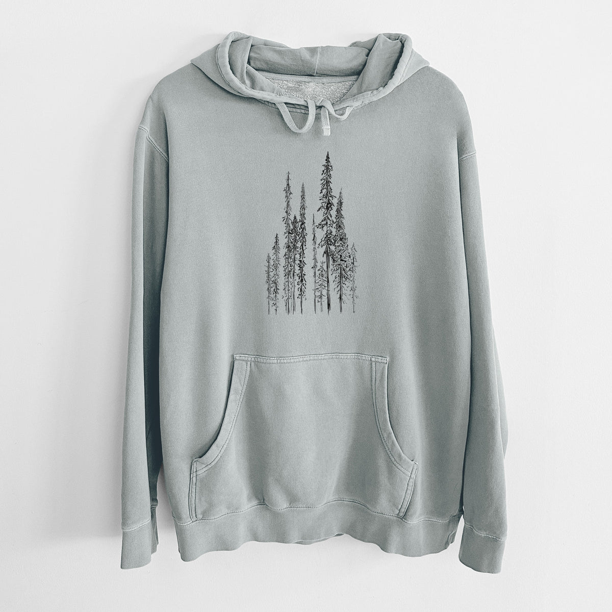 Black Spruce (Picea mariana) - Unisex Pigment Dyed Hoodie