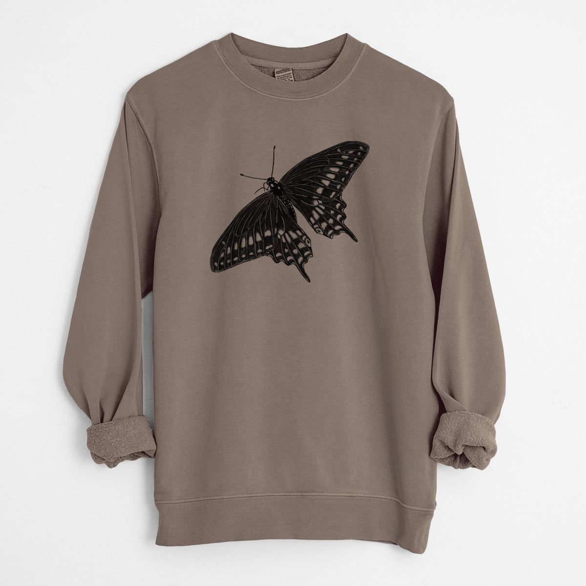 Black Swallowtail Butterfly - Papilio polyxenes - Unisex Pigment Dyed Crew Sweatshirt