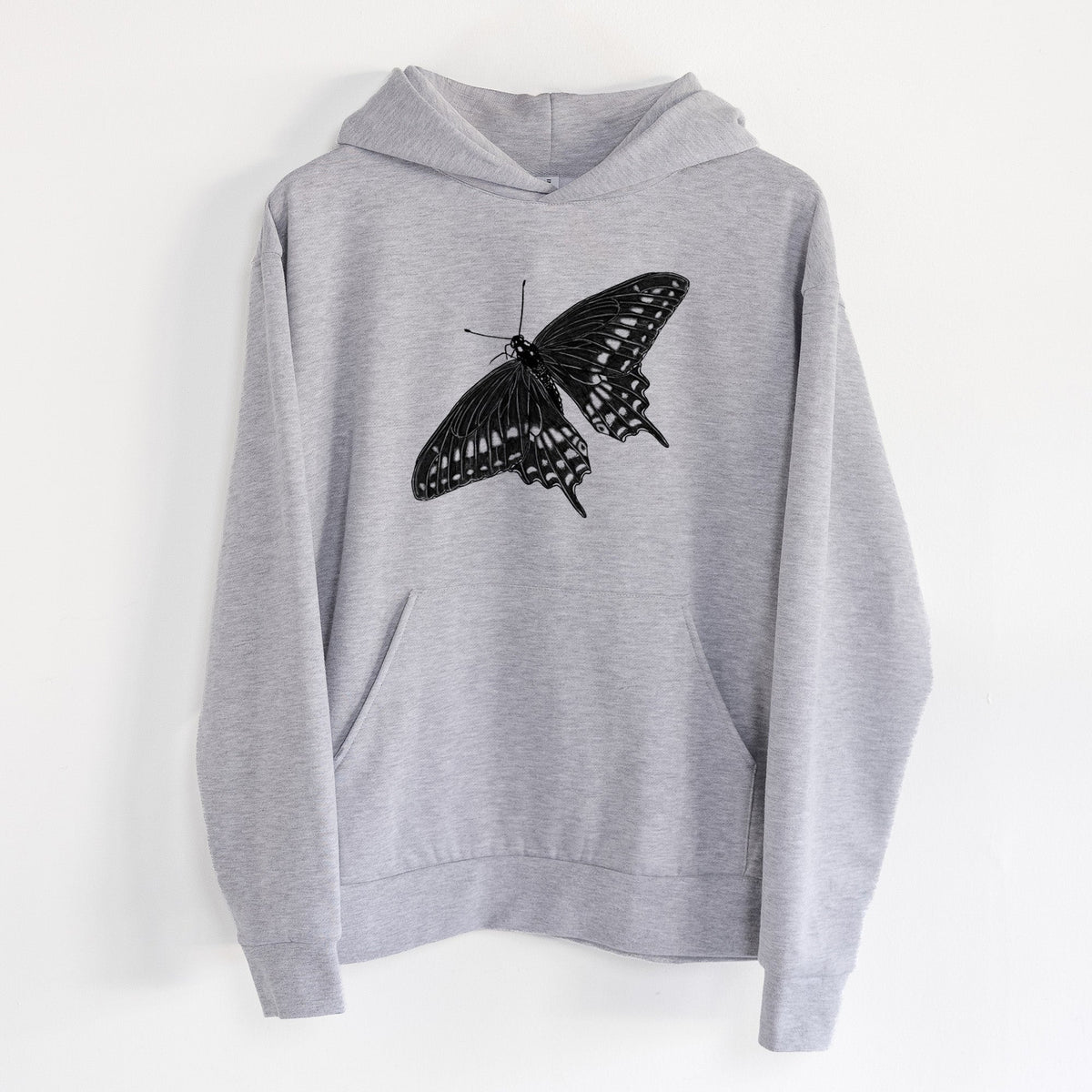 Black Swallowtail Butterfly - Papilio polyxenes  - Statement Midweight Hoodie