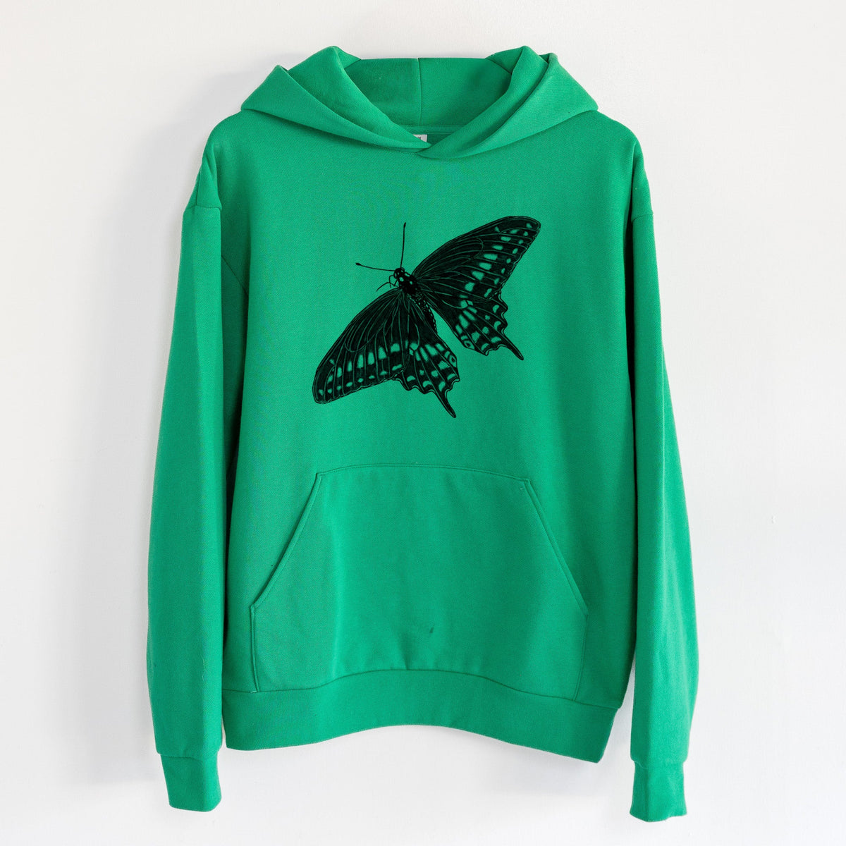 Black Swallowtail Butterfly - Papilio polyxenes  - Statement Midweight Hoodie