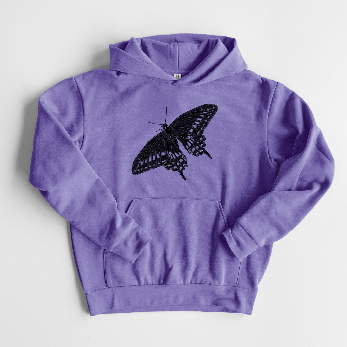 Black Swallowtail Butterfly - Papilio polyxenes  - Statement Midweight Hoodie