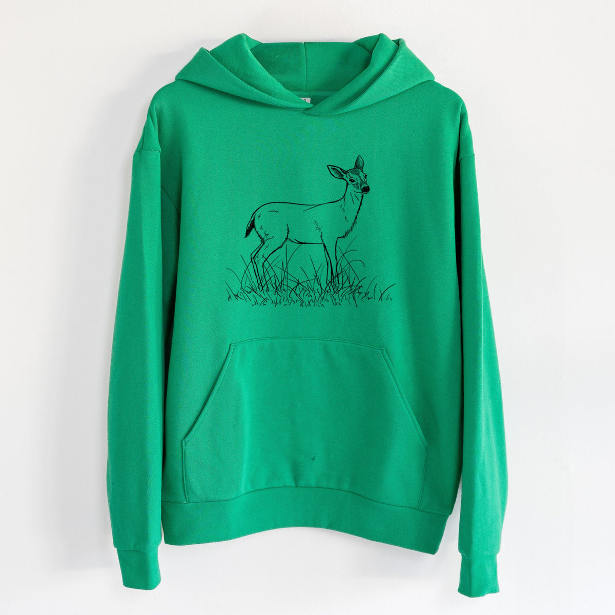 Black-tailed Deer Doe - Odocoileus hemionus hemionus  - Statement Midweight Hoodie