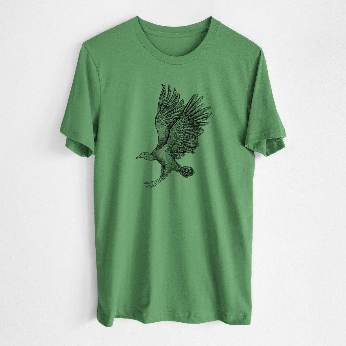 Black Vulture - Coragyps atratus - Lightweight 100% Cotton Unisex Crewneck