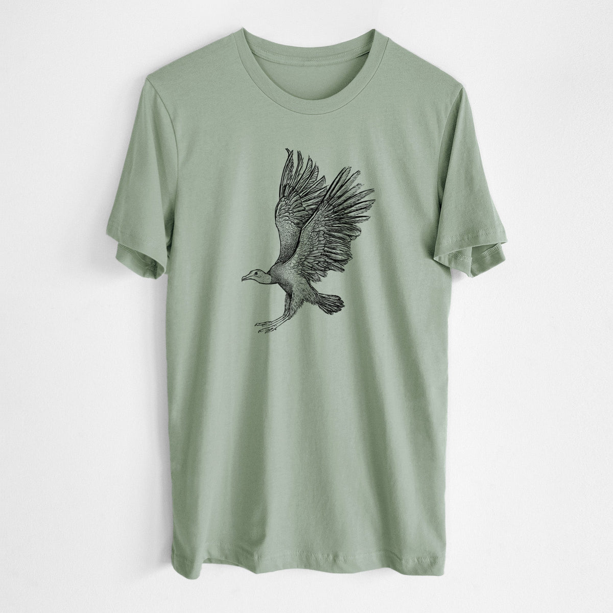 Black Vulture - Coragyps atratus - Lightweight 100% Cotton Unisex Crewneck