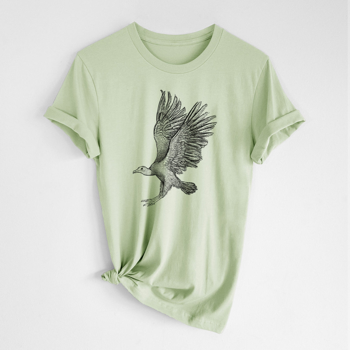 Black Vulture - Coragyps atratus - Lightweight 100% Cotton Unisex Crewneck