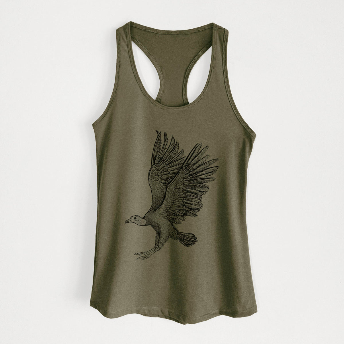 Black Vulture - Coragyps atratus - Women's Racerback Tanktop