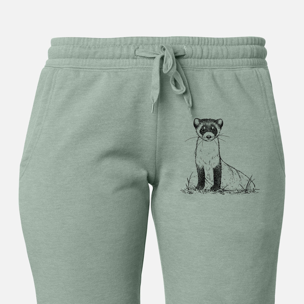Black-footed Ferret - Mustela nigripes - Women's Cali Wave Jogger Sweatpants