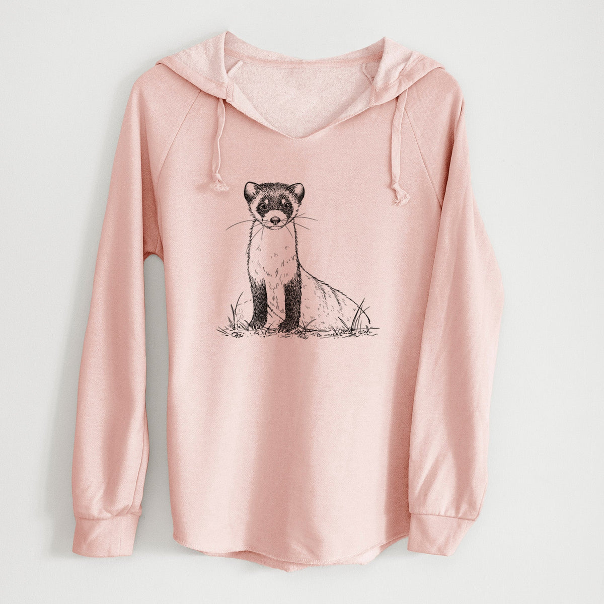 Black-footed Ferret - Mustela nigripes - Cali Wave Hooded Sweatshirt