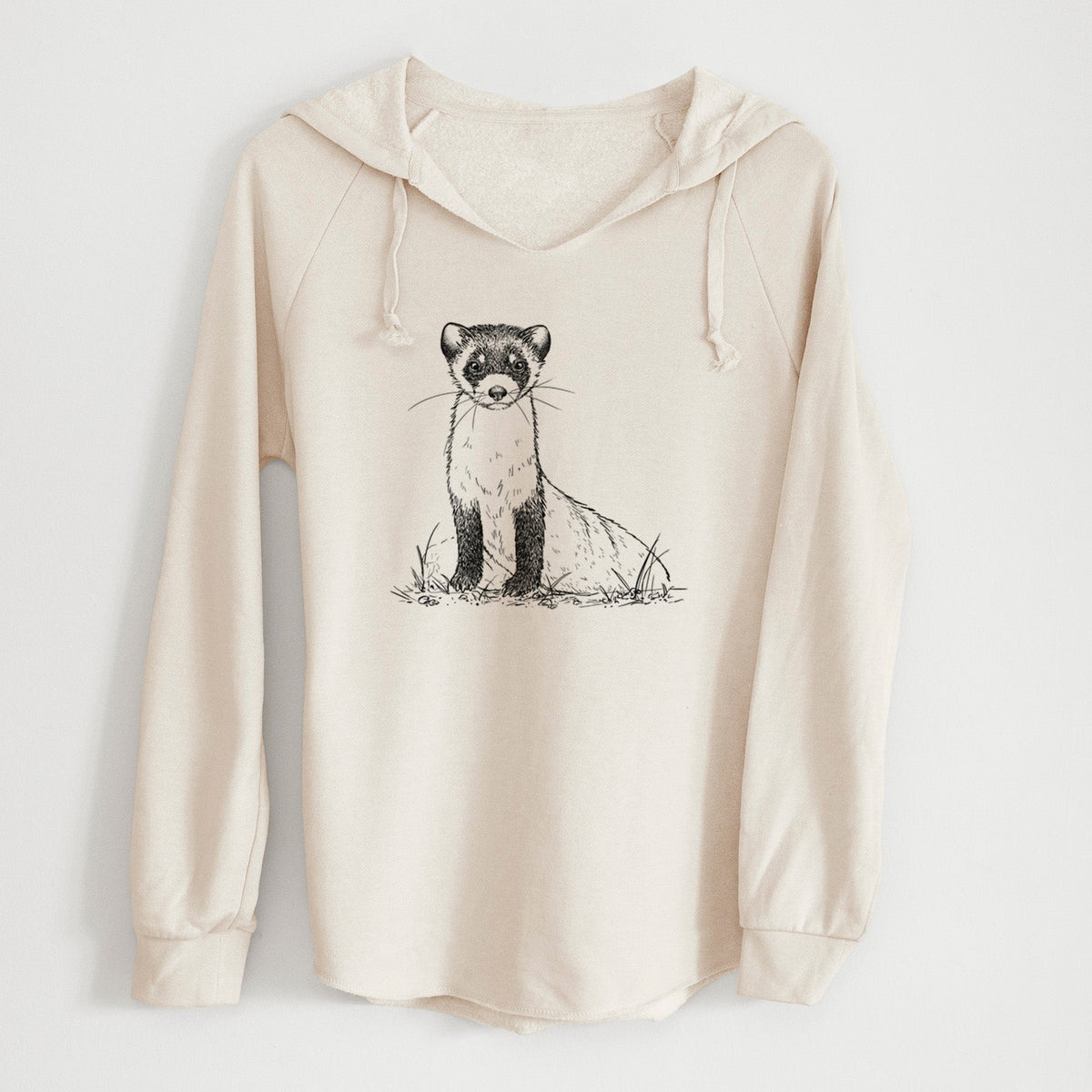 Black-footed Ferret - Mustela nigripes - Cali Wave Hooded Sweatshirt