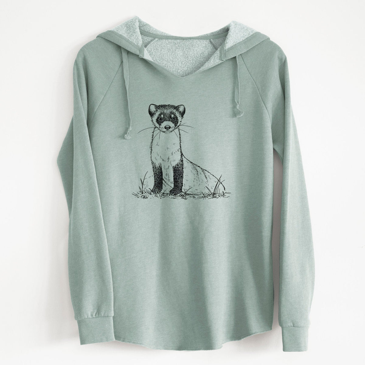 Black-footed Ferret - Mustela nigripes - Cali Wave Hooded Sweatshirt