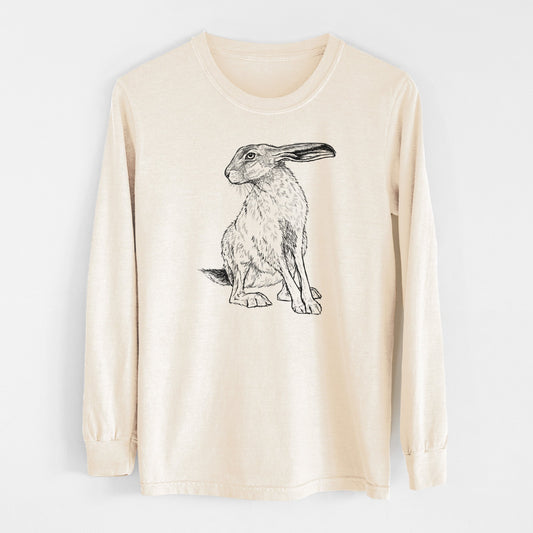 Black-tailed Jackrabbit - Lepus californicus - Unisex Comfort Colors 100% Cotton Long Sleeve