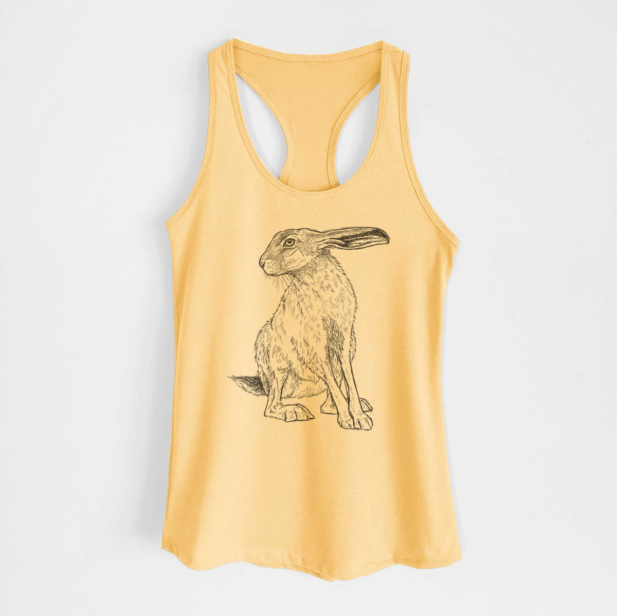 Black-tailed Jackrabbit - Lepus californicus - Women's Racerback Tanktop