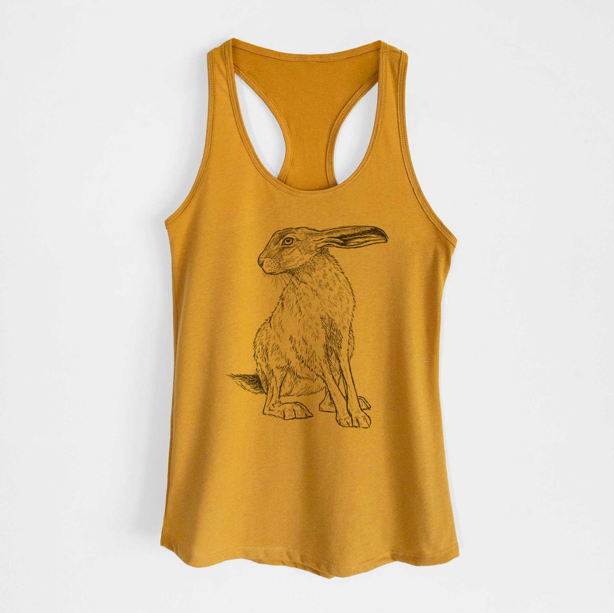 Black-tailed Jackrabbit - Lepus californicus - Women's Racerback Tanktop