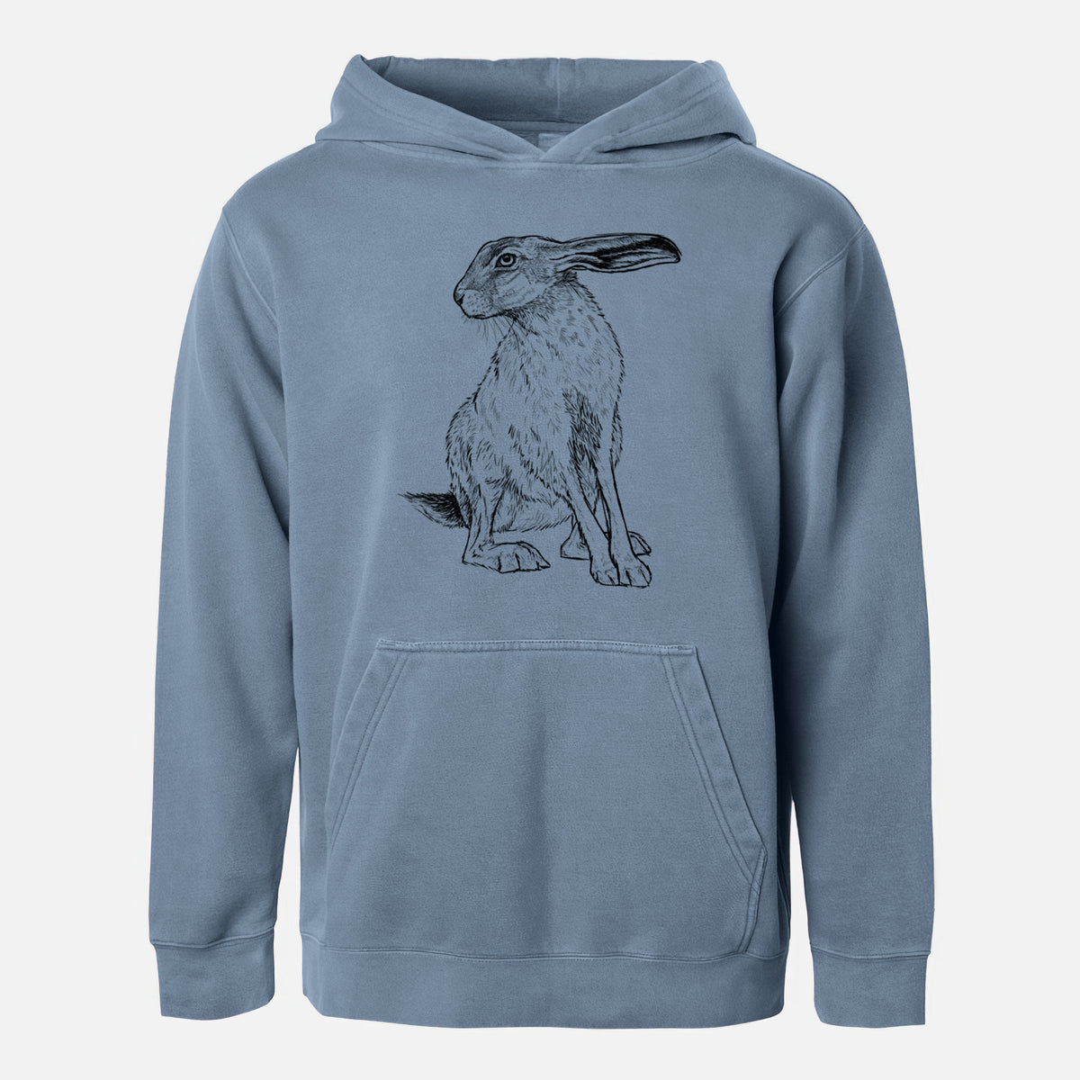 Black-tailed Jackrabbit - Lepus californicus - Youth Pigment Dyed Hoodie