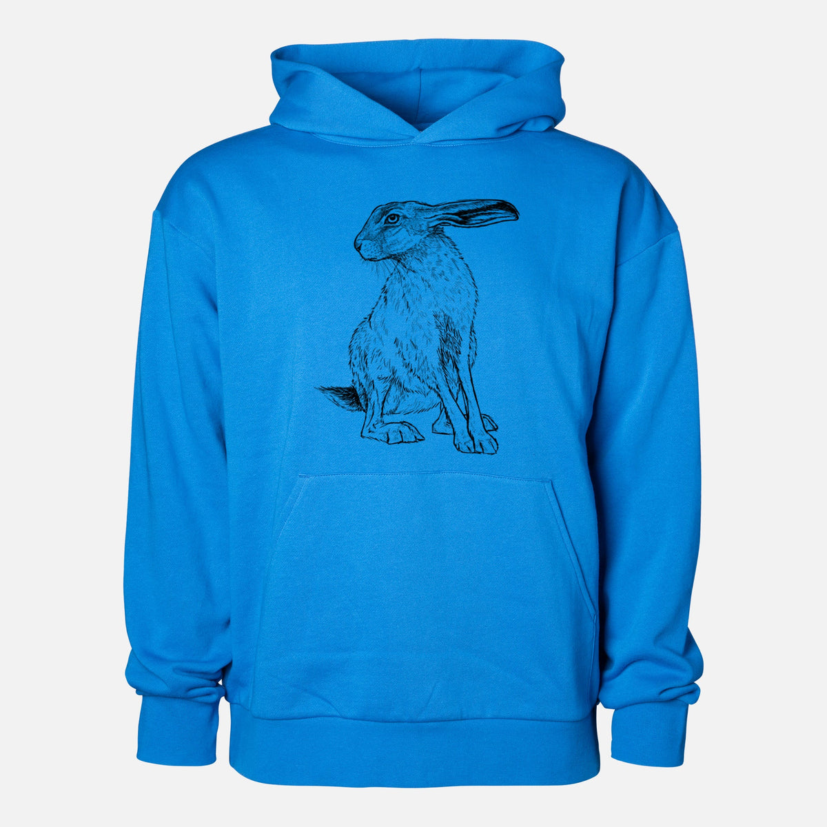 Black-tailed Jackrabbit - Lepus californicus  - Statement Midweight Hoodie