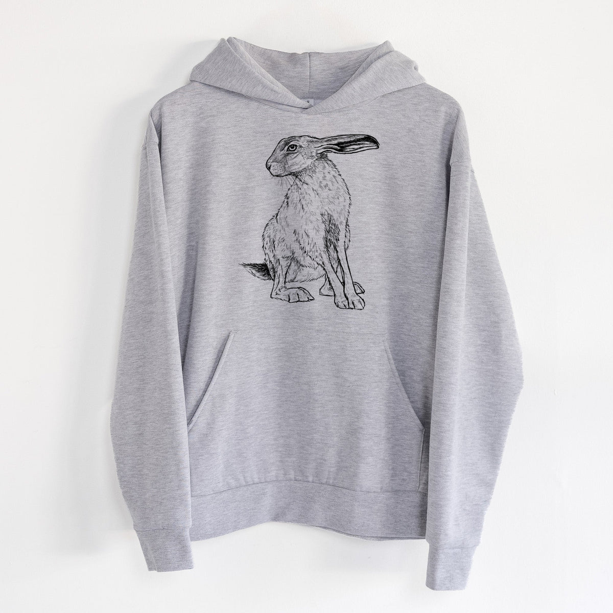 Black-tailed Jackrabbit - Lepus californicus  - Statement Midweight Hoodie