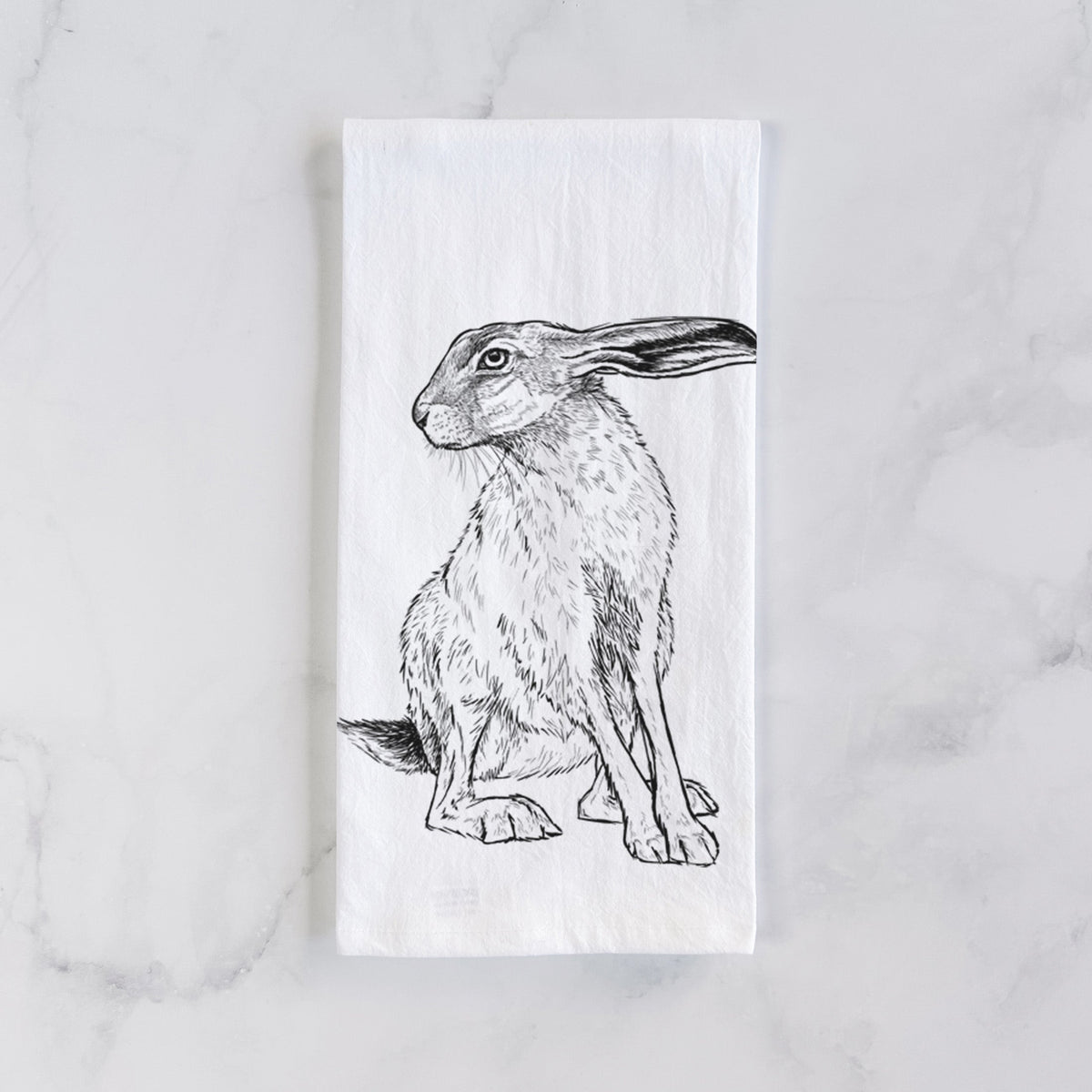 Black-tailed Jackrabbit - Lepus californicus Tea Towel