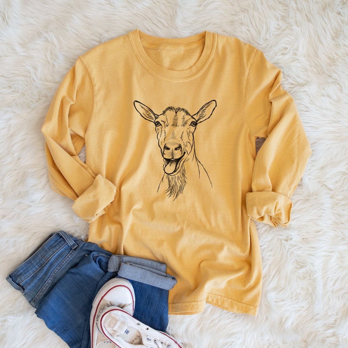 Bleating Goat - Unisex Comfort Colors 100% Cotton Long Sleeve