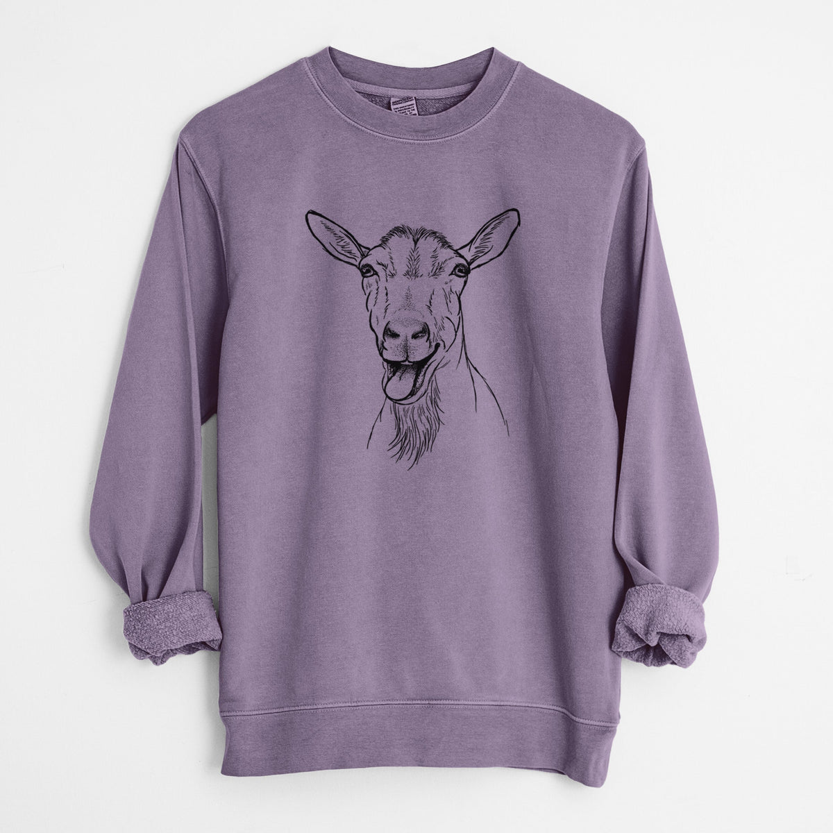Bleating Goat - Unisex Pigment Dyed Crew Sweatshirt