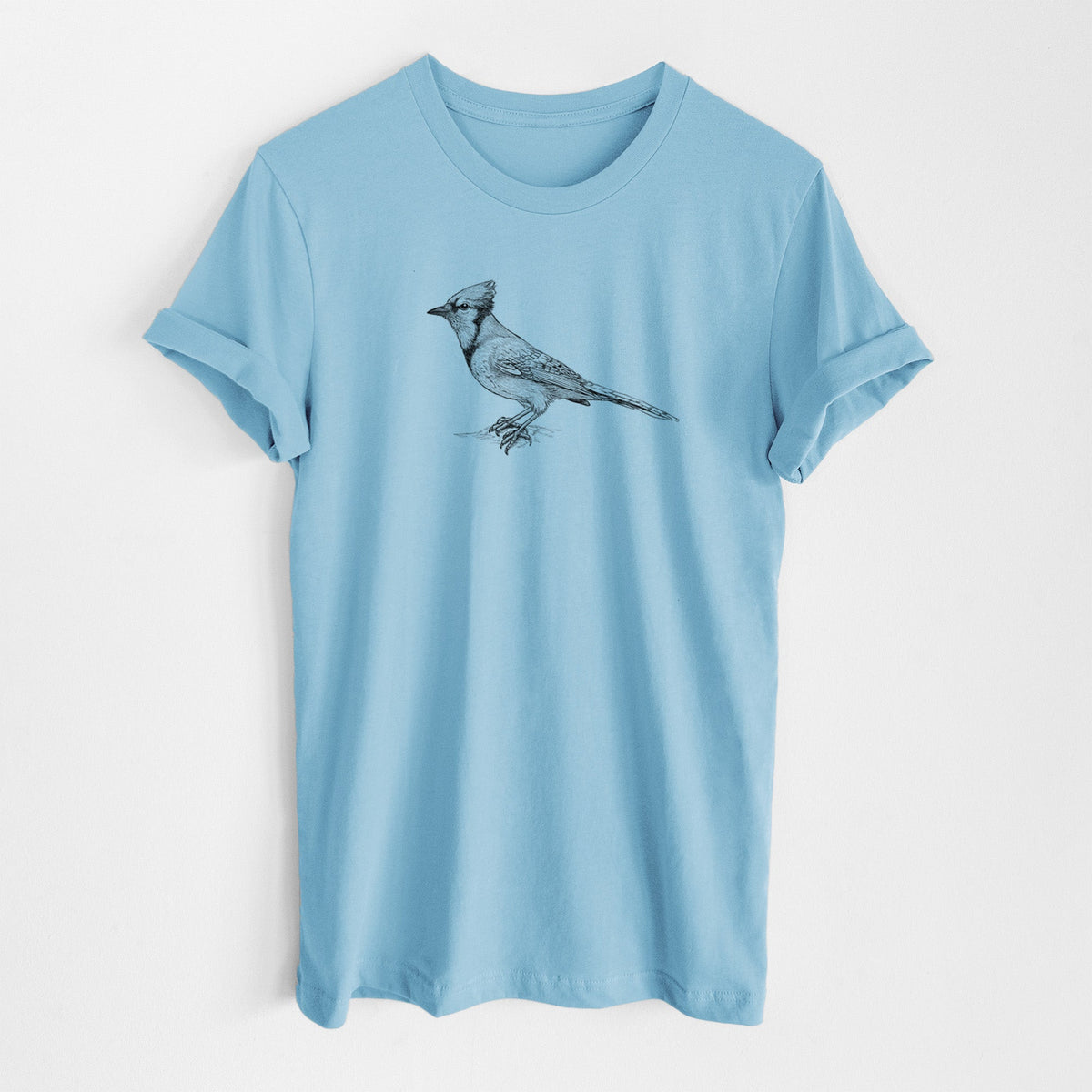 Blue Jay - Cyanocitta cristata - Lightweight 100% Cotton Unisex Crewneck