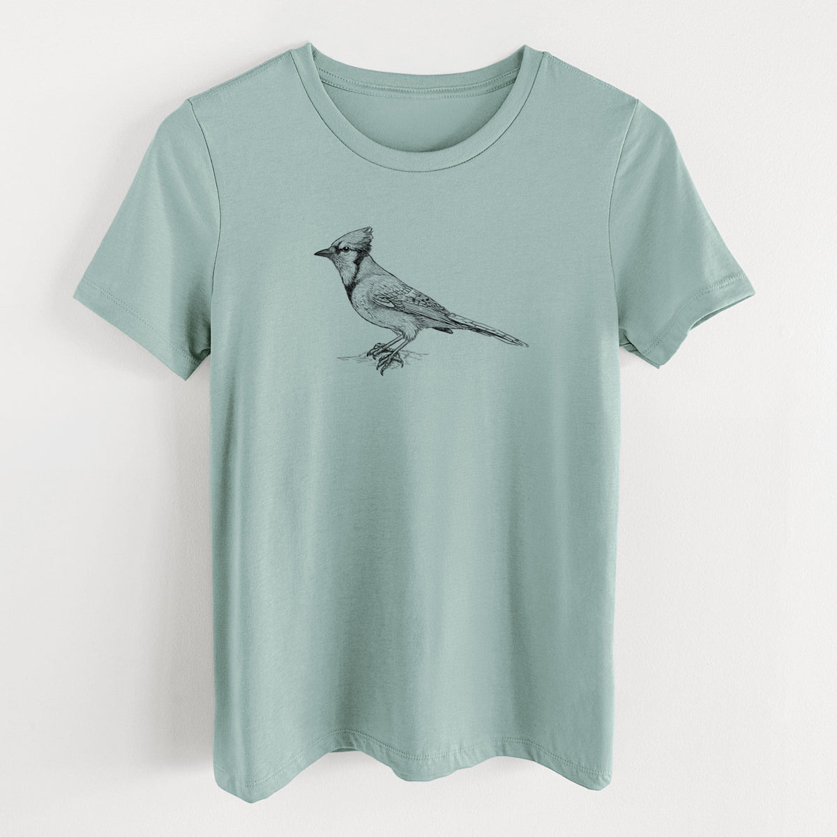 Blue Jay - Cyanocitta cristata - Women's Lightweight Relaxed Fit 100% Cotton Crewneck