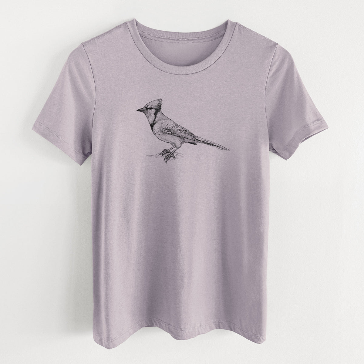 Blue Jay - Cyanocitta cristata - Women's Lightweight Relaxed Fit 100% Cotton Crewneck