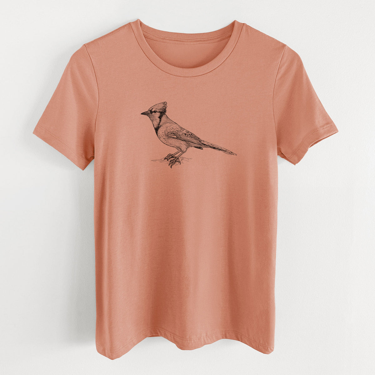 Blue Jay - Cyanocitta cristata - Women's Lightweight Relaxed Fit 100% Cotton Crewneck