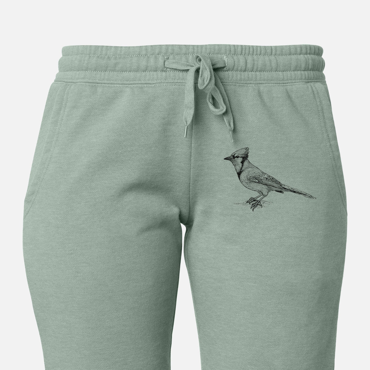 Blue Jay - Cyanocitta cristata - Women's Cali Wave Jogger Sweatpants