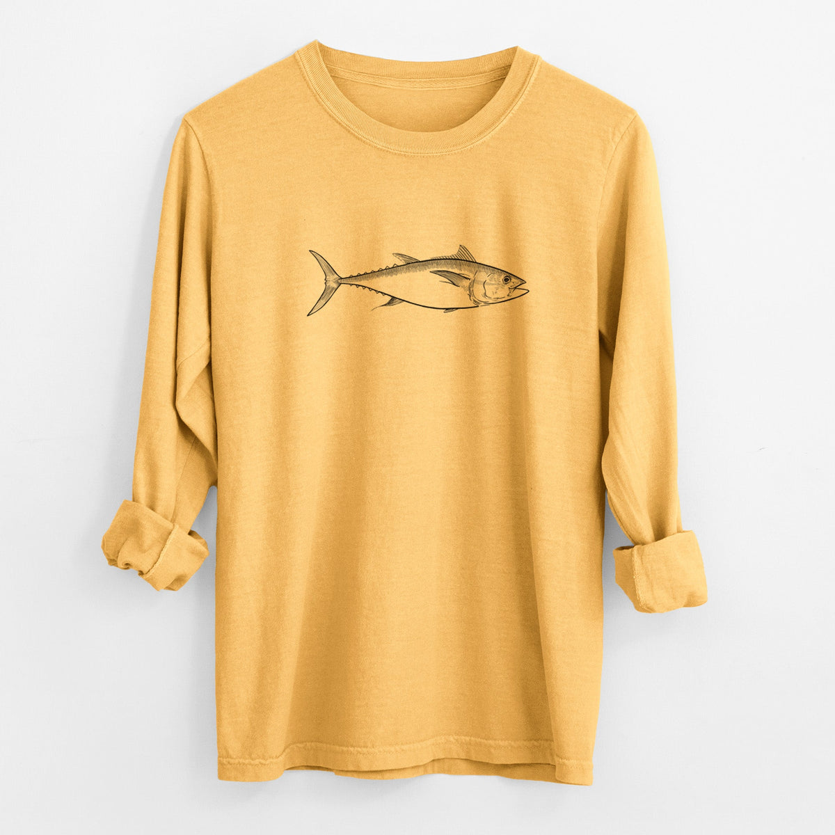 Atlantic Bluefin Tuna - Thunnus thynnus - Unisex Comfort Colors 100% Cotton Long Sleeve