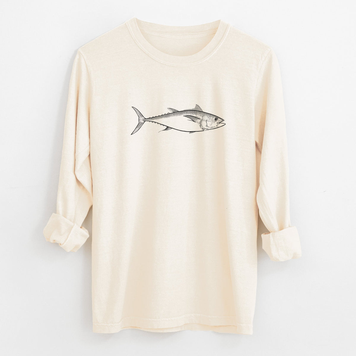 Atlantic Bluefin Tuna - Thunnus thynnus - Unisex Comfort Colors 100% Cotton Long Sleeve