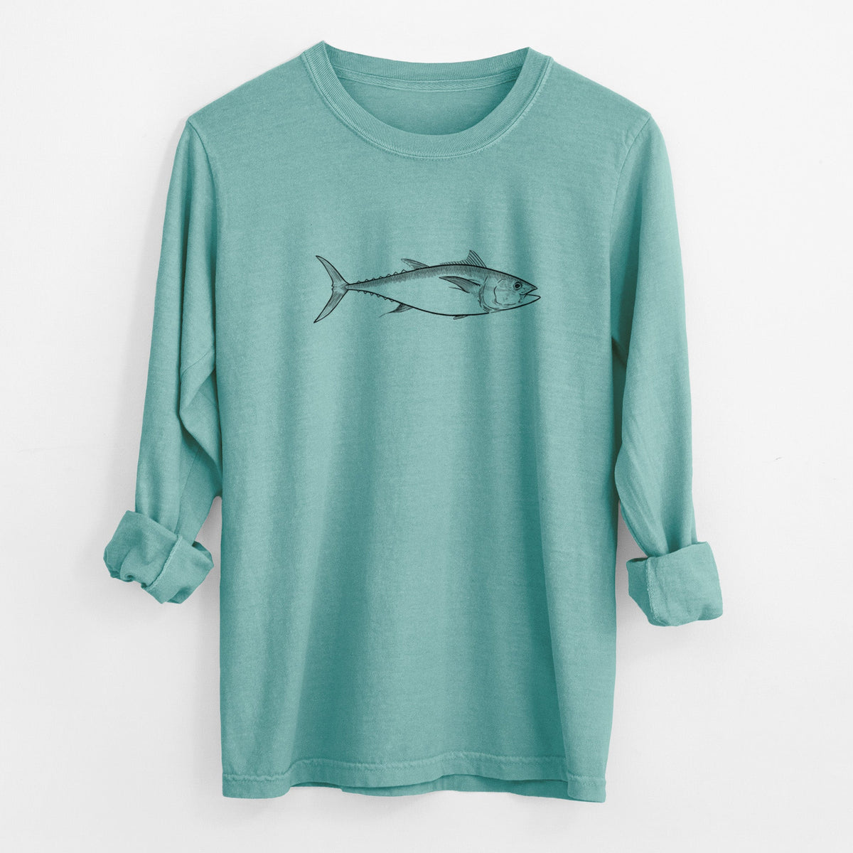Atlantic Bluefin Tuna - Thunnus thynnus - Unisex Comfort Colors 100% Cotton Long Sleeve
