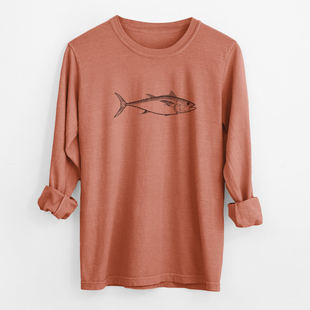 Atlantic Bluefin Tuna - Thunnus thynnus - Unisex Comfort Colors 100% Cotton Long Sleeve