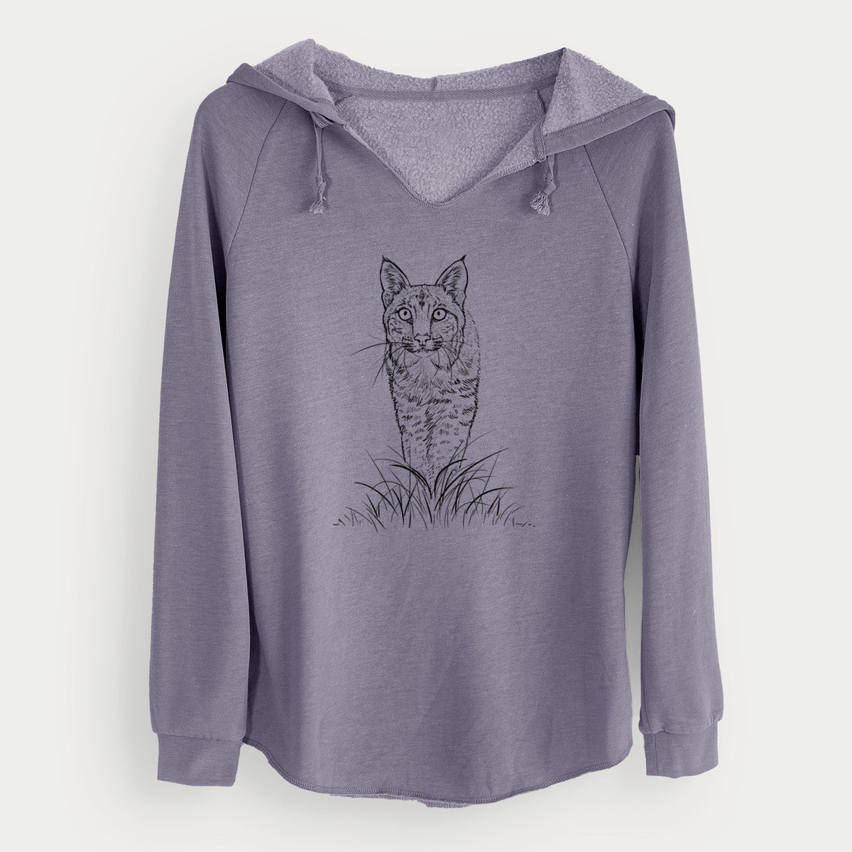 Bobcat - Lynx rufus - Cali Wave Hooded Sweatshirt