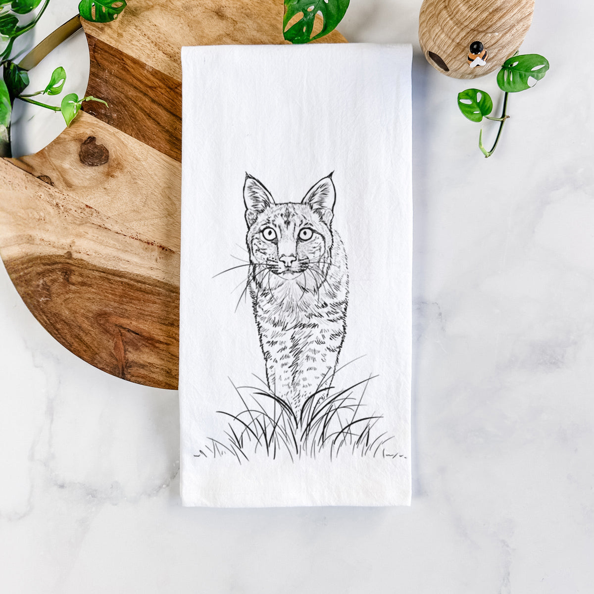 Bobcat - Lynx rufus Tea Towel