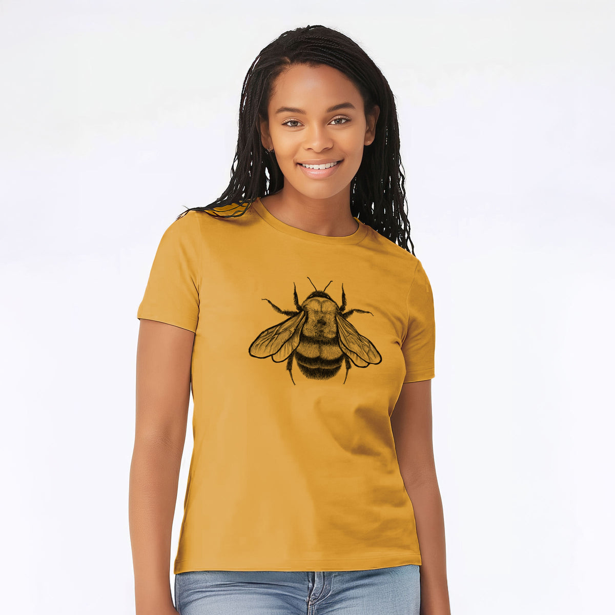 Bombus Affinis - Rusty-Patched Bumble Bee - Women's Lightweight Relaxed Fit 100% Cotton Crewneck