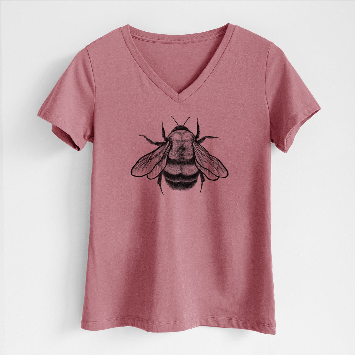 Bombus Affinis - Rusty-Patched Bumble Bee - Women's Lightweight Relaxed Fit 100% Cotton V-neck