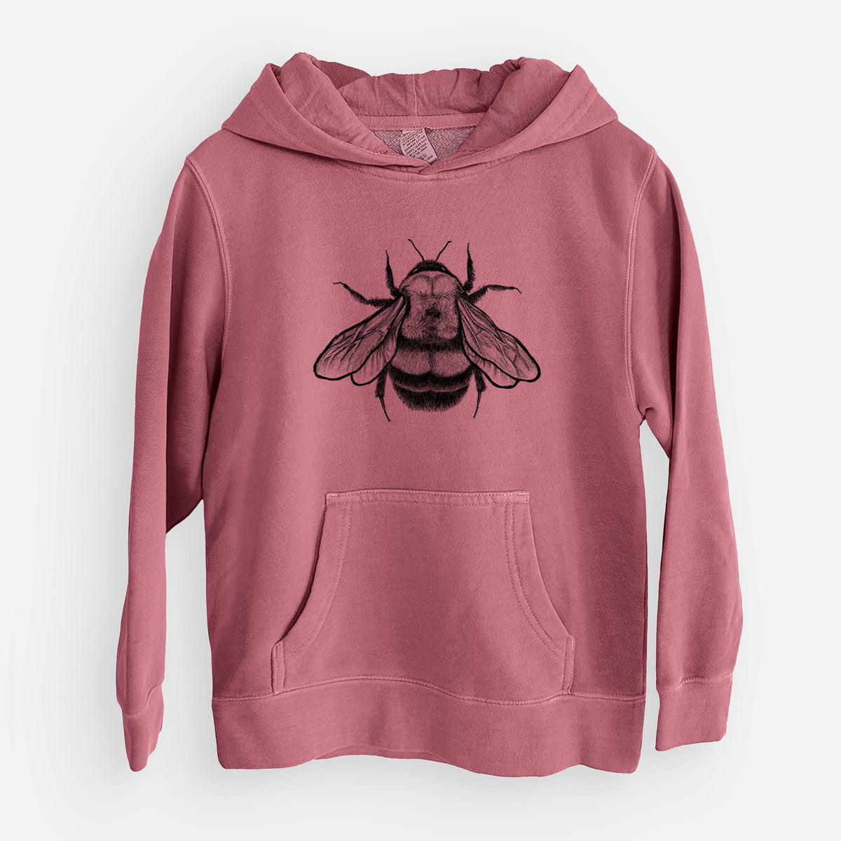 Bombus Affinis - Rusty-Patched Bumble Bee - Youth Pigment Dyed Hoodie