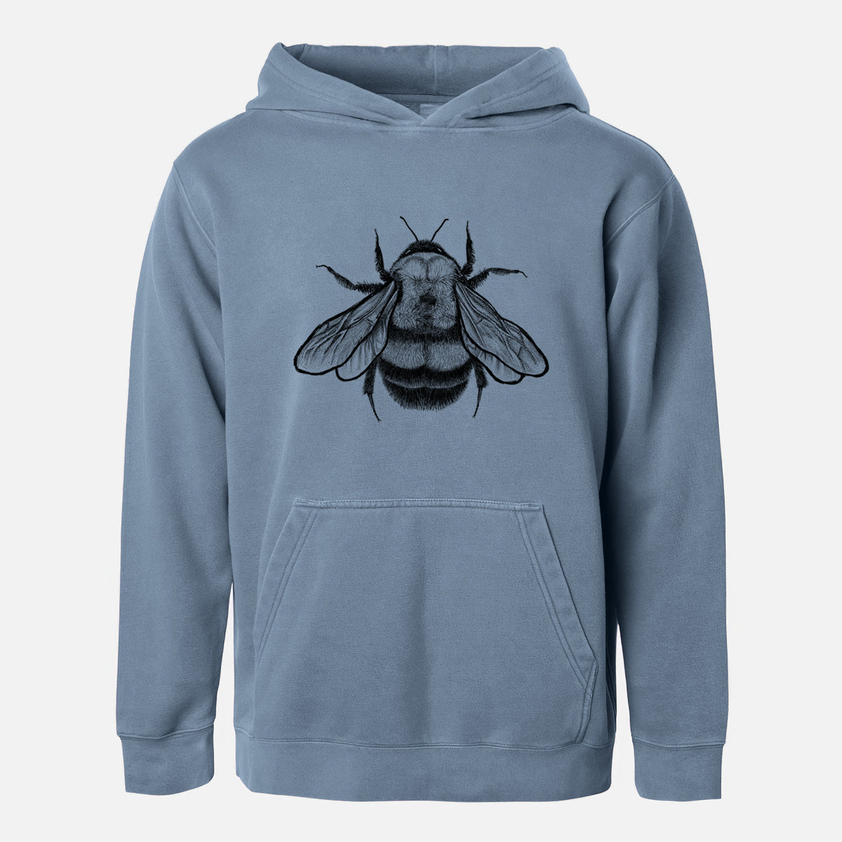 Bombus Affinis - Rusty-Patched Bumble Bee - Youth Pigment Dyed Hoodie