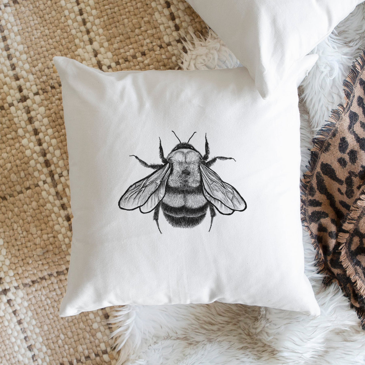 Bombus Affinis - Rusty-Patched Bumble Bee - Throw Pillow Cover