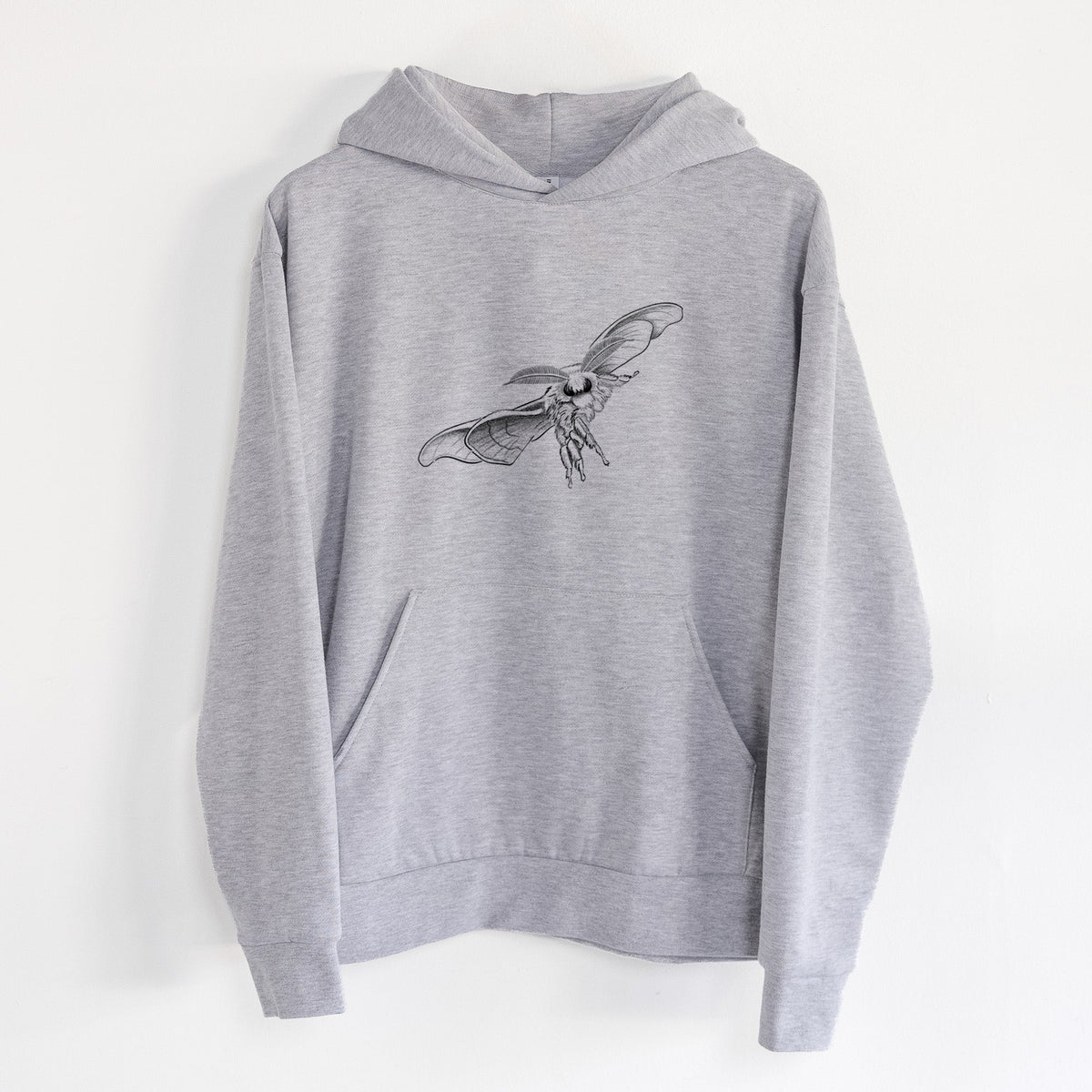 Domestic Silk Moth - Bombyx mori  - Statement Midweight Hoodie