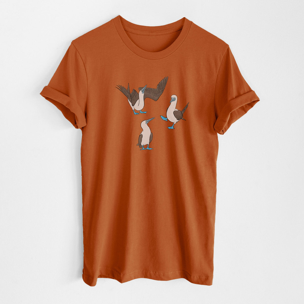 Blue-footed Booby Trio - Sula nebouxii - Lightweight 100% Cotton Unisex Crewneck