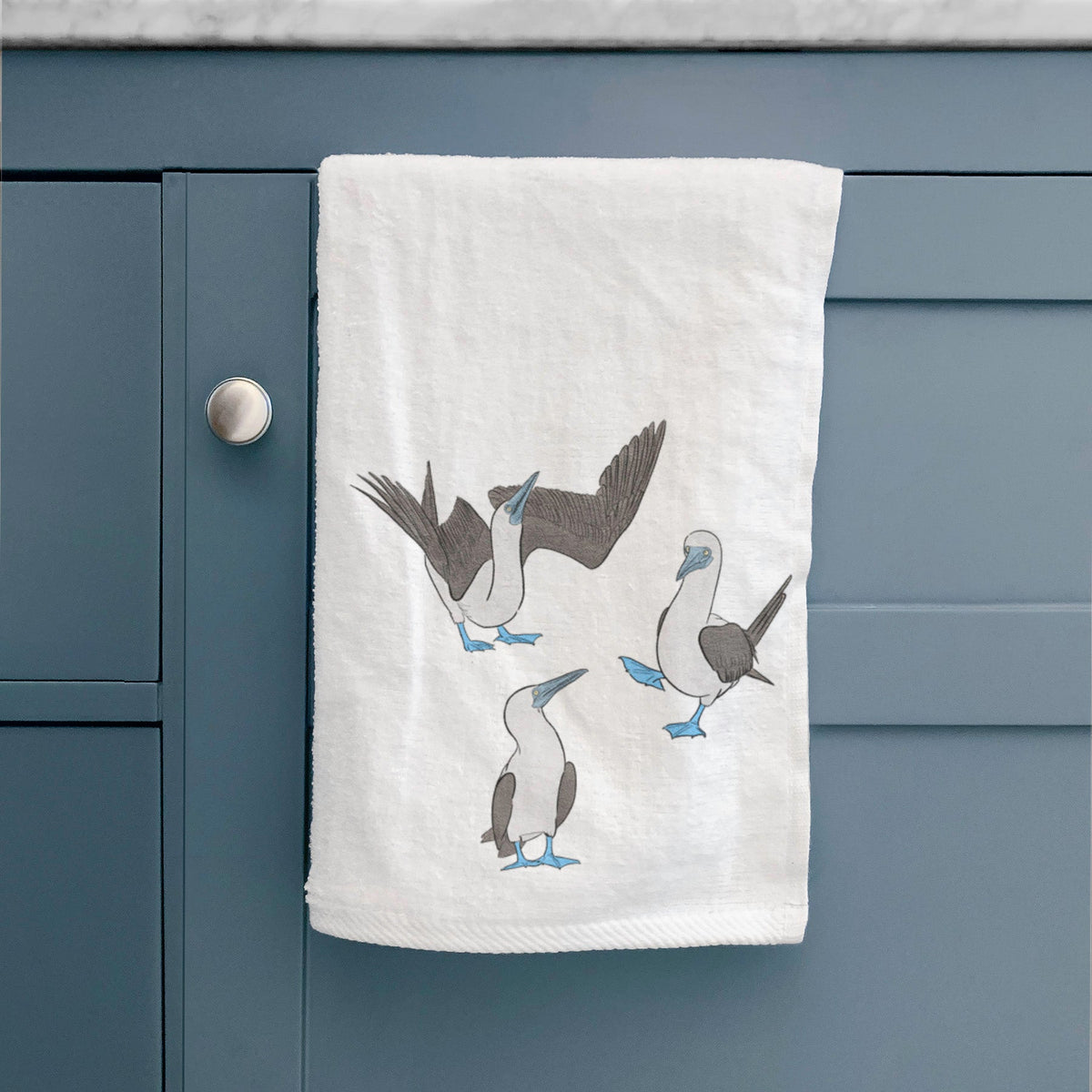Blue-footed Booby Trio - Sula nebouxii - Premium Hand Towel
