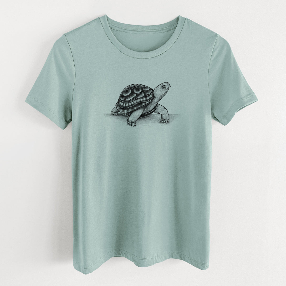 Common Box Turtle - Terrapene carolina - Women's Lightweight Relaxed Fit 100% Cotton Crewneck