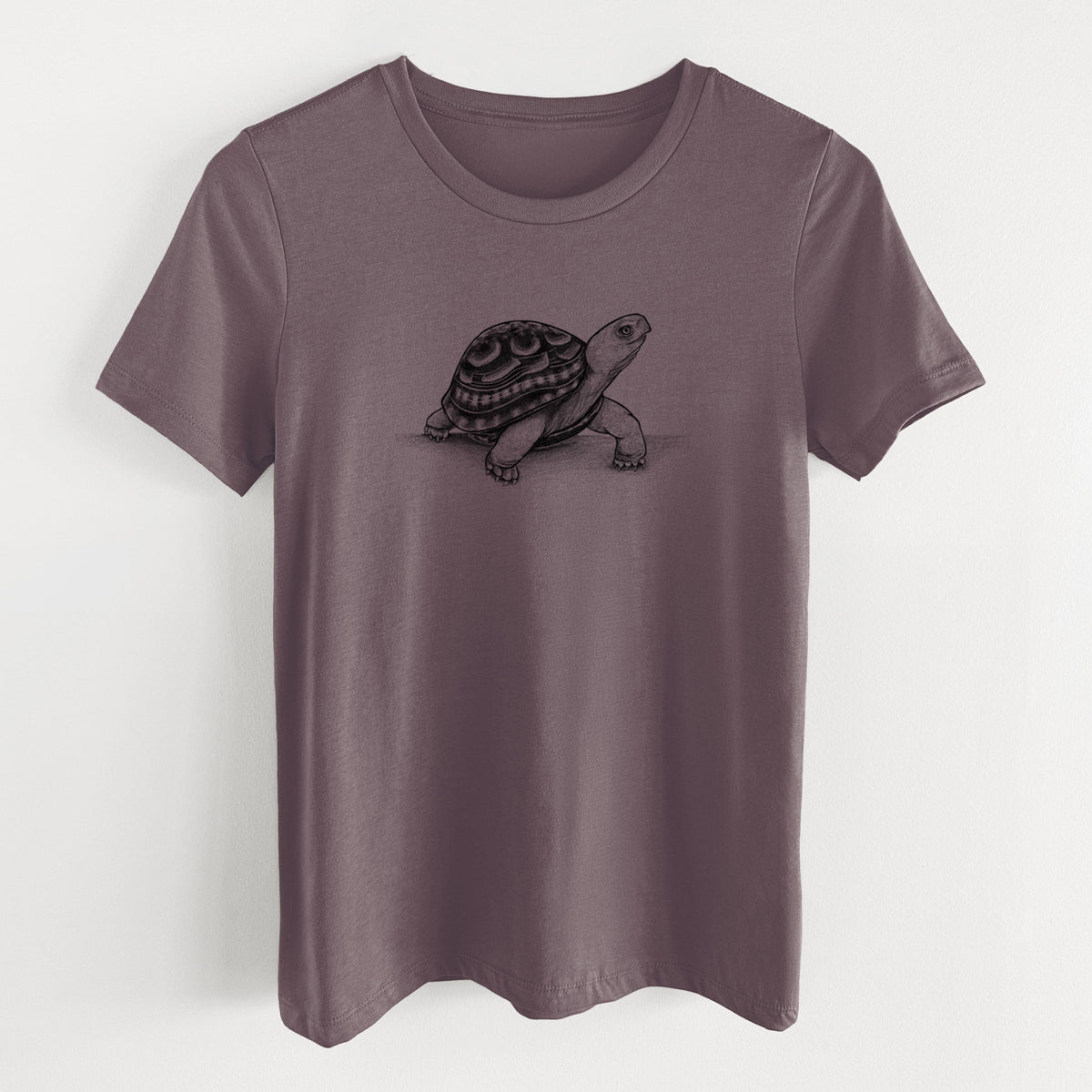 Common Box Turtle - Terrapene carolina - Women's Lightweight Relaxed Fit 100% Cotton Crewneck