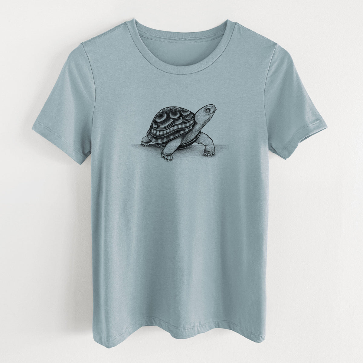 Common Box Turtle - Terrapene carolina - Women's Lightweight Relaxed Fit 100% Cotton Crewneck